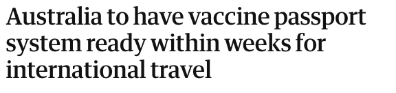 全澳沸腾！国际旅行禁令或11月取消，各大澳媒争相报道！疫苗护照即将发放，新加坡呼吁赶紧讨论两国互通