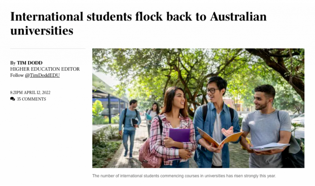 澳洲留学生人数强劲反弹！来自中国的八大学生爆炸式增长80%！下周一起，入境澳洲前无需新冠检测