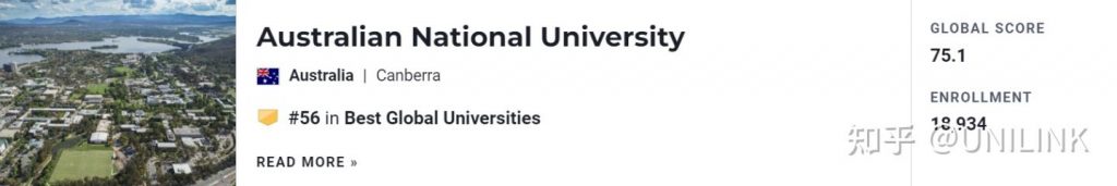 澳国立相当于国内什么大学？