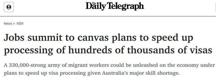 澳洲移民政策变天！数十万人有望转PR！总理发话：我们更需要永久居民，不是临时劳动力