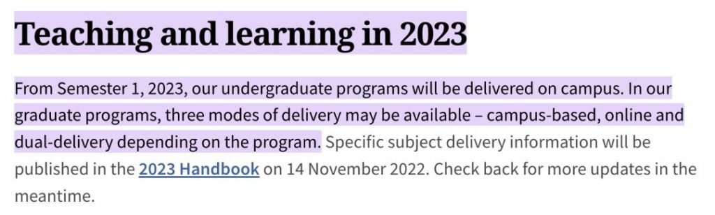 023澳洲部分大学依旧实行网课！入学人数持续增长，明年将进入爆发期！"