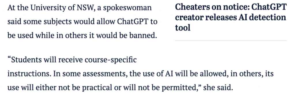 澳洲大学解禁ChatGPT？居然让学生用Chat GPT写作业！还强调有必要教学生如何有效和合法地使用AI。