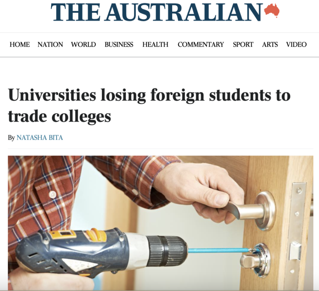 澳洲大量留学生放弃本科硕士学位去读职业学校！是阴谋还是移民之道？