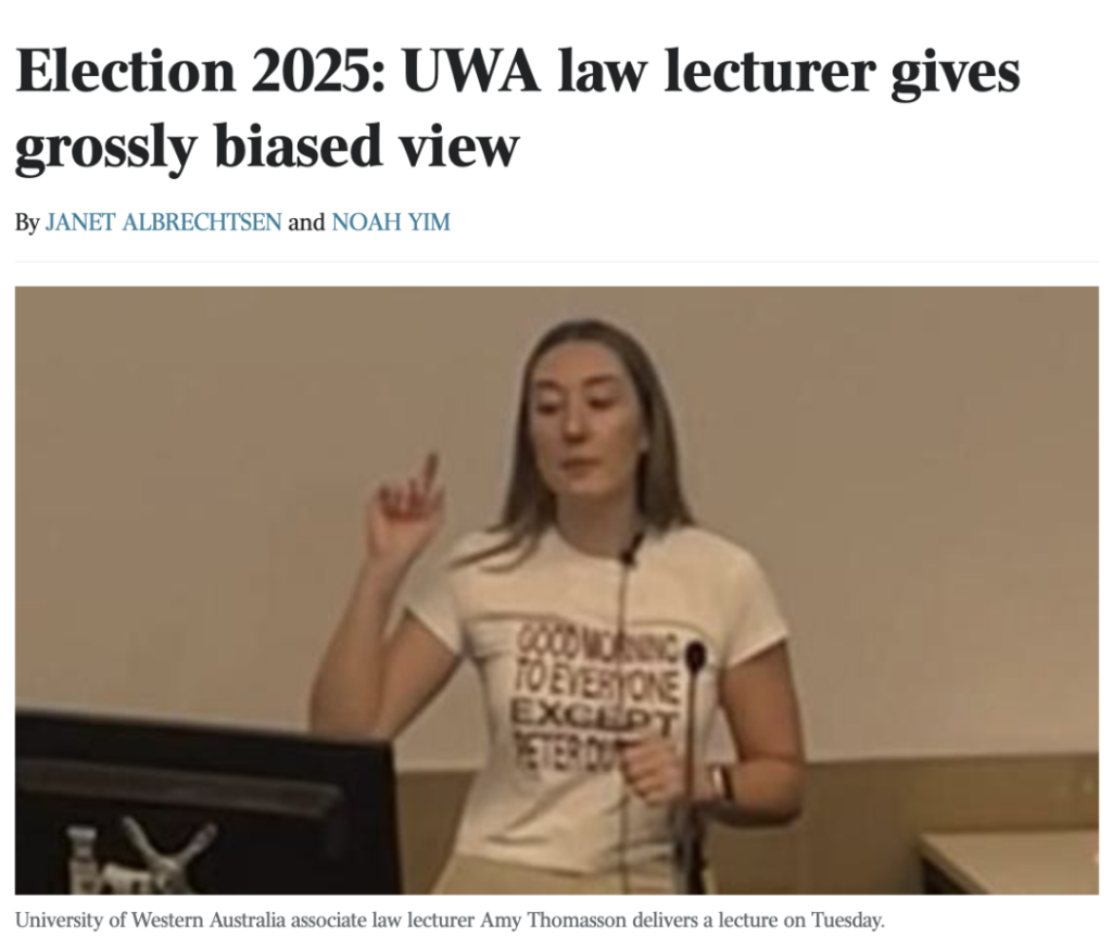 澳洲大学法学老师穿反达顿T恤!教职工页面被删除!明天就是澳洲大选,到底花落谁家?