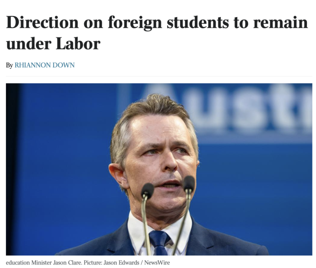 笑死！减留学生法案又陷入僵局！绿党带头反对，议会没法通过。